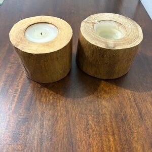 Pottery Barn Filled Trunk Candles Set of 2 Rustic Cabin Vibes